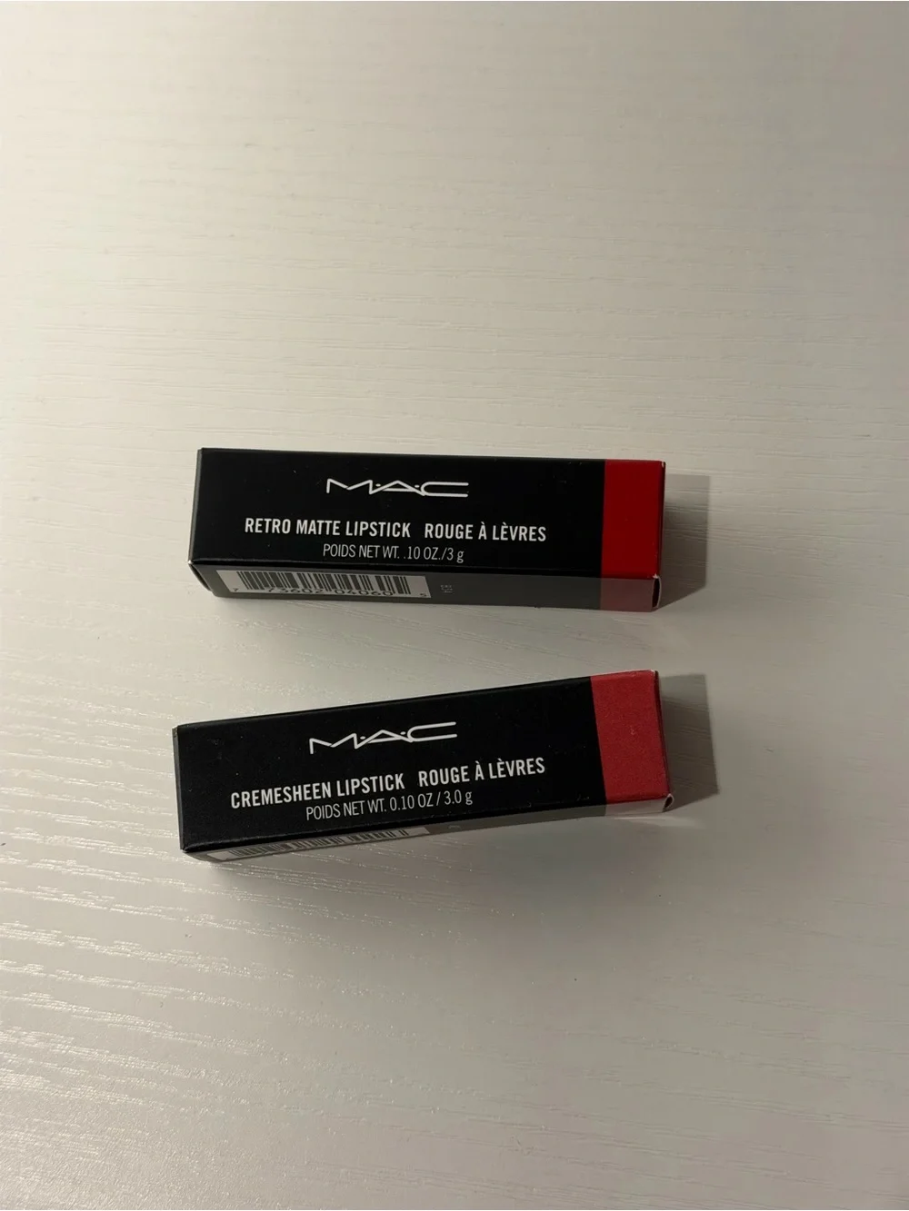 MAC Cosmetics Retro Matte & Cremesheen Lipstick Duo - Ruby Woo & Fan Fare